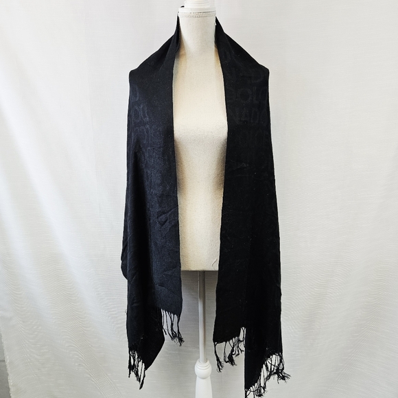 Dolce & Gabbana 100% Pashmina Logo Scarf - Picture 1 of 10